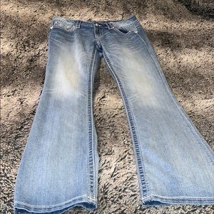 Light wash, bootcut Miss Me jeans